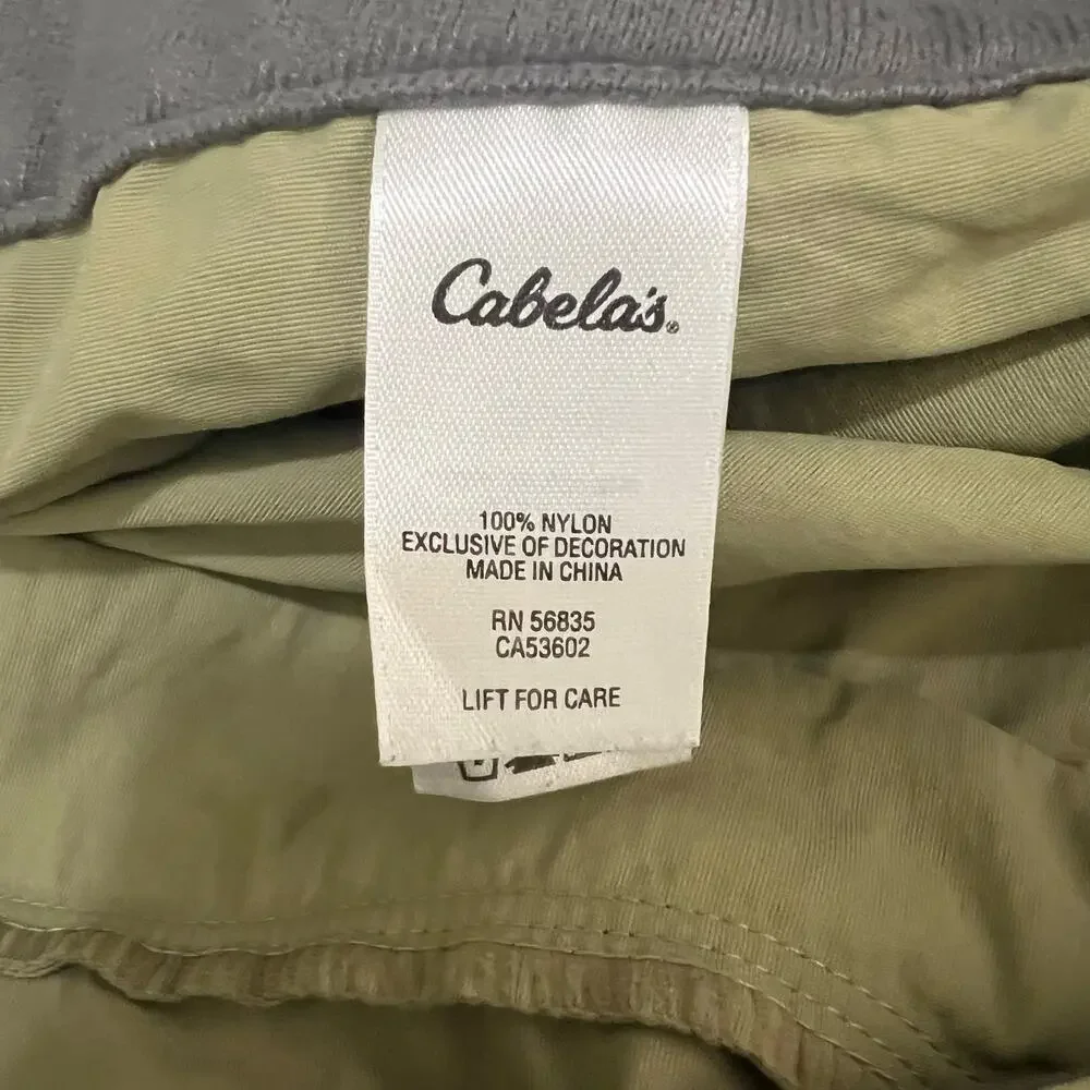 Cabela's Convertible Cargo Pants 44 Mens Belted Hiking Gorpcore Outdoor Fishing